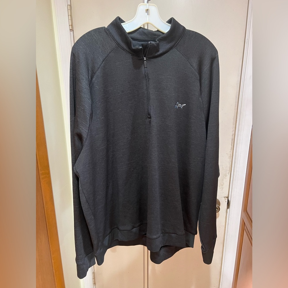 Greg Norman 1/4 Zip Black Pullover Men’s size 2XL.